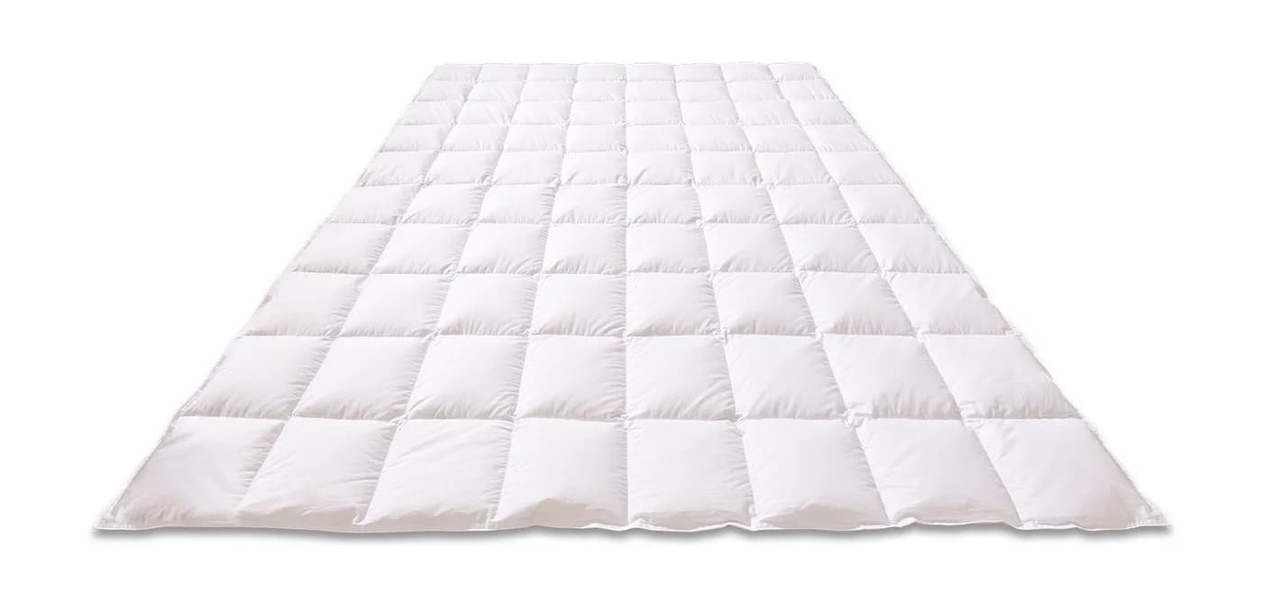 Kauffmann Daunenbettdecke Sommerdaunendecke Superior Light 100% Baumwolle Weiss
