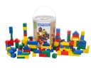 Bubble-Store 100 Stück Holzbausteine Spielbauklötze Bunt Lackiert Bild 2