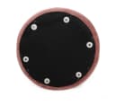 Sitzhocker aus Velours-Samt in Rosa Bild 4