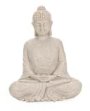 Bubble-Store Buddha Figur Grau Steinoptik Polyresin Bild 2