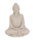 Bubble-Store Buddha Figur Grau Steinoptik Polyresin Bild 3