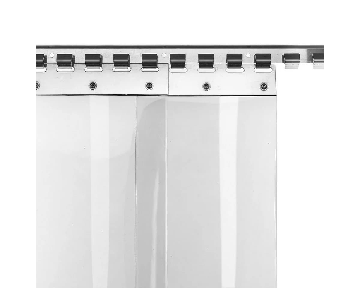 HaGa PVC-Lamellenvorhang 20cm Streifen Transparent - Bild 2