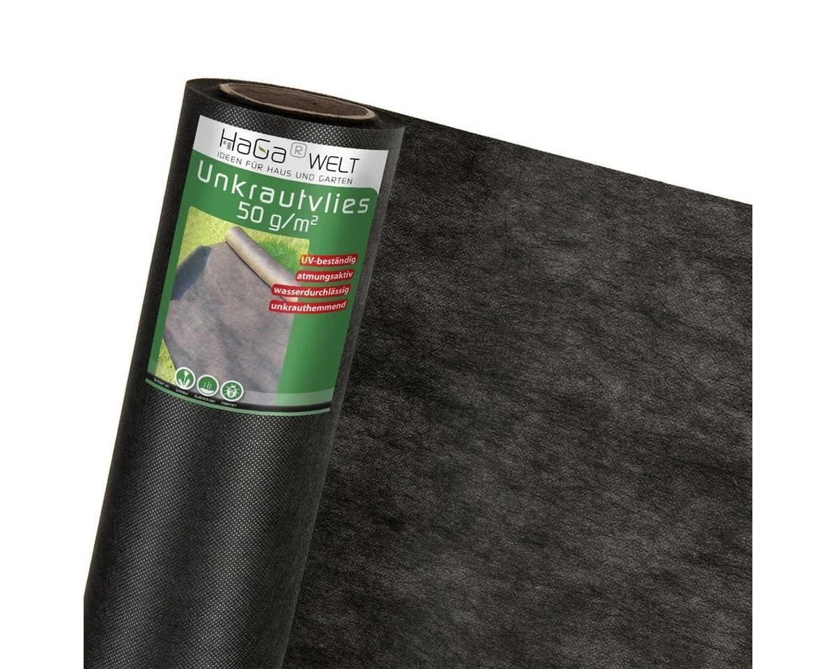 HaGa Unkrautvlies GARTENVLIES 50g/m² 1,2m x 10m UV-stabilisiert - Bild 2