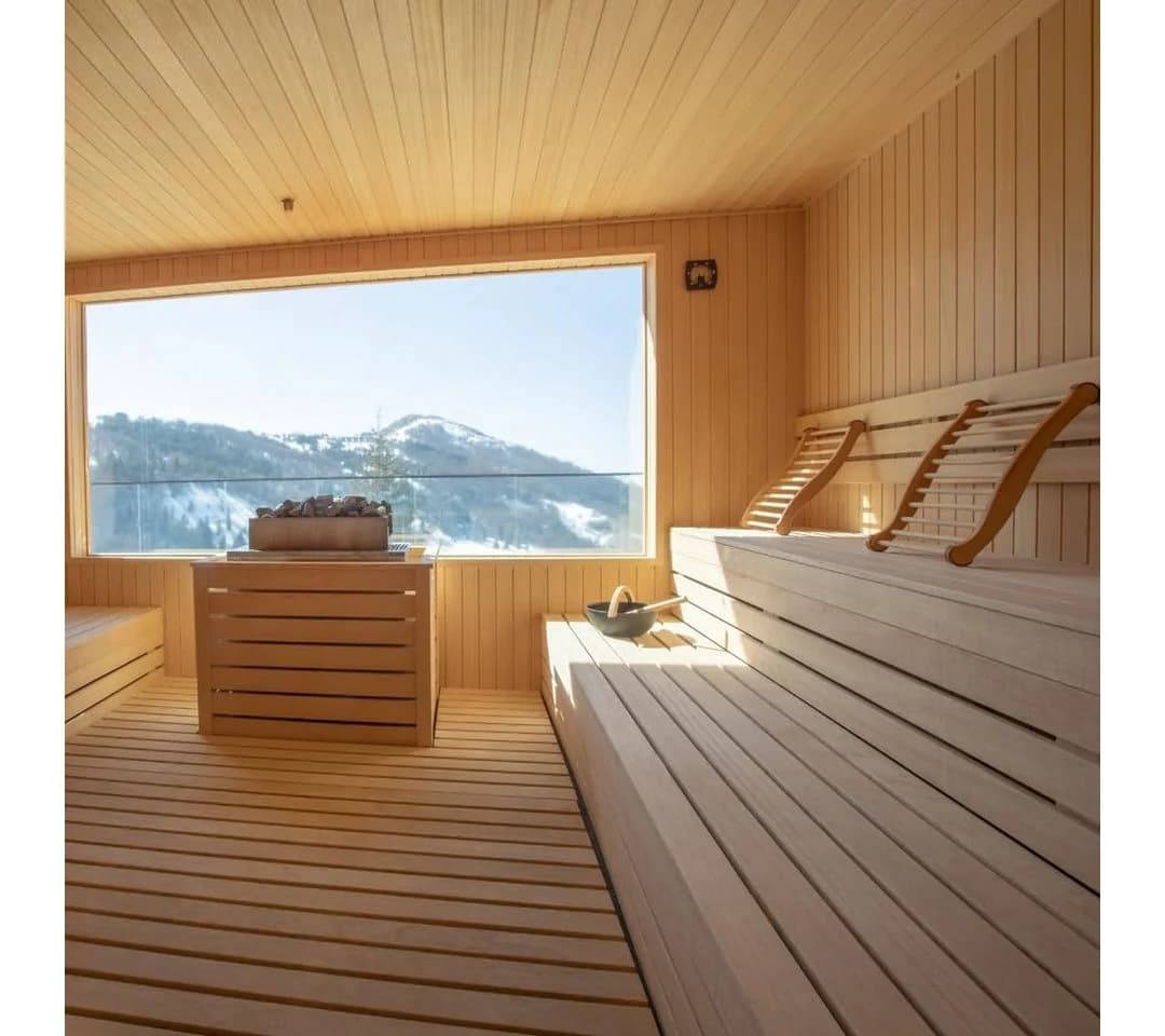 HOFMEISTER Sauna-Set mit Rückenlehne, Kopfstütze & Beinstütze aus Lindenholz - Bild 3