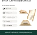 HOFMEISTER Sauna-Set mit Rückenlehne, Kopfstütze & Beinstütze aus Lindenholz Bild 4