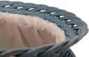 Krines Home Wäschetonne Rund Blau Echtes Rattan Bild 5