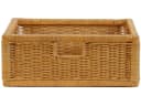 Krines Home Regalkorb 2er Set Rattan Aufbewahrungskorb Beige Bild 3