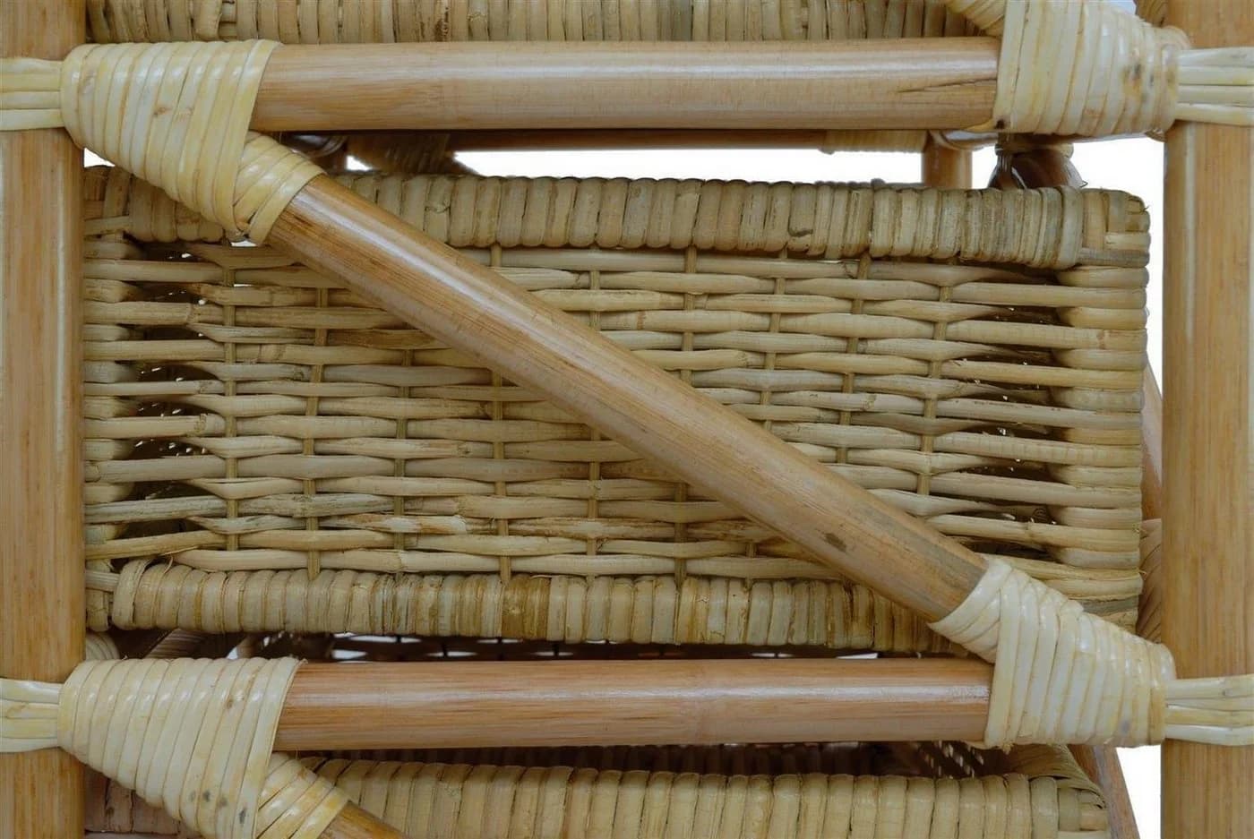 Krines Home Badregal Rattan Standregal mit 5 Schubladen Honig - Bild 5