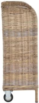 Krines Home Holzwagen aus Kubu-Rattan Naturrohr Bild 3