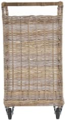 Krines Home Holzwagen aus Kubu-Rattan Naturrohr Bild 5