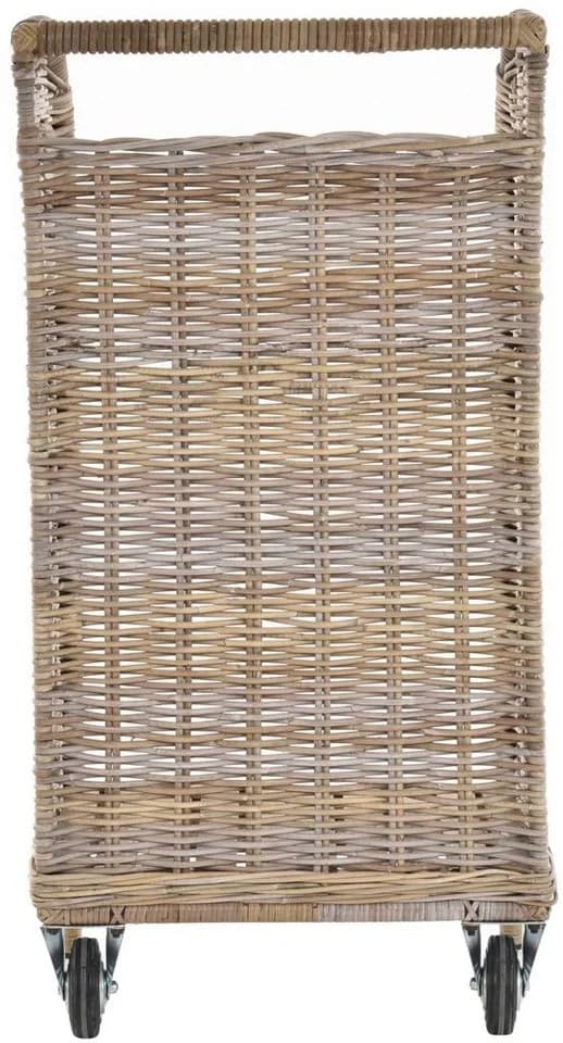 Krines Home Holzwagen aus Kubu-Rattan Naturrohr - Bild 5
