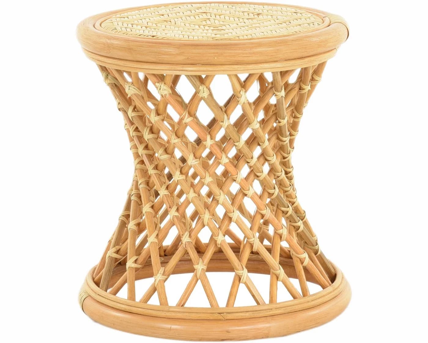 Krines Home Fußhocker Rattan Honig Handarbeit - Bild 2