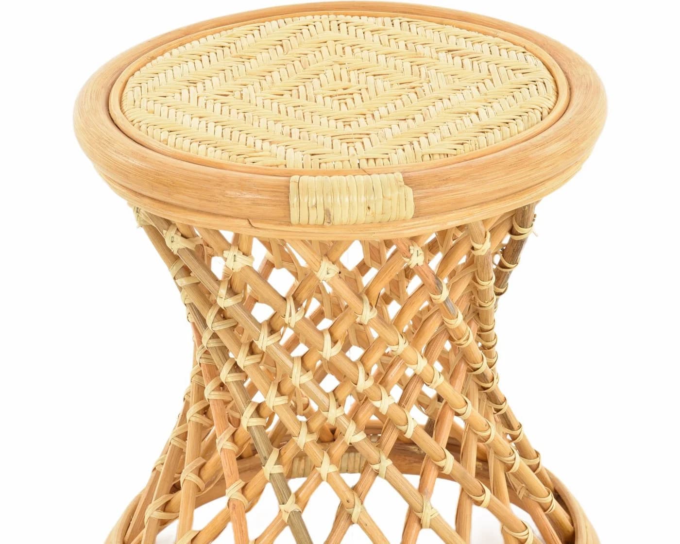 Krines Home Fußhocker Rattan Honig Handarbeit - Bild 3