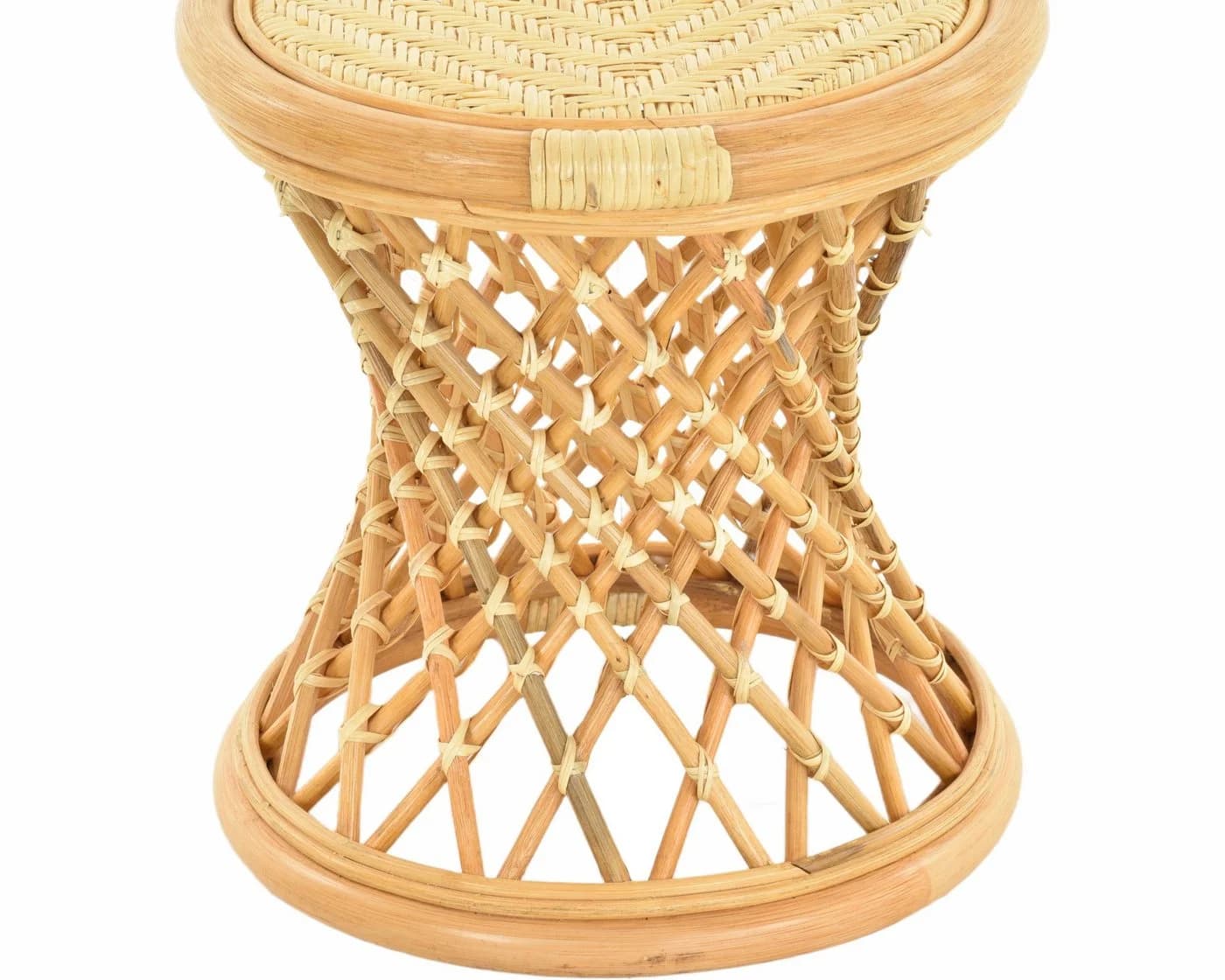 Krines Home Fußhocker Rattan Honig Handarbeit - Bild 4