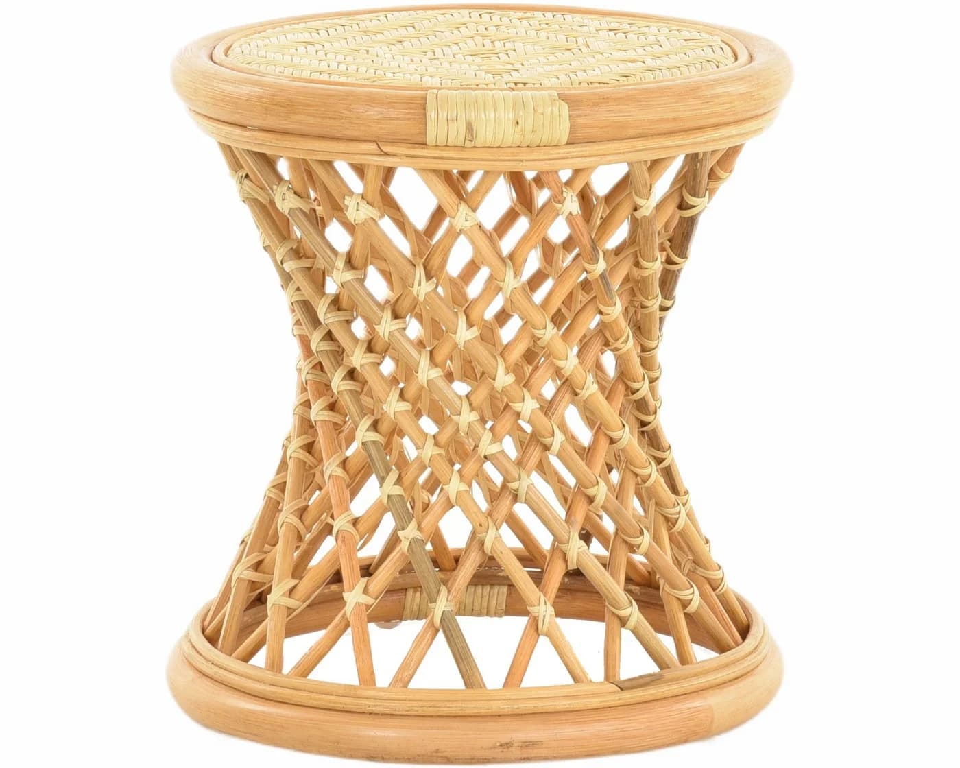 Krines Home Fußhocker Rattan Honig Handarbeit - Bild 5