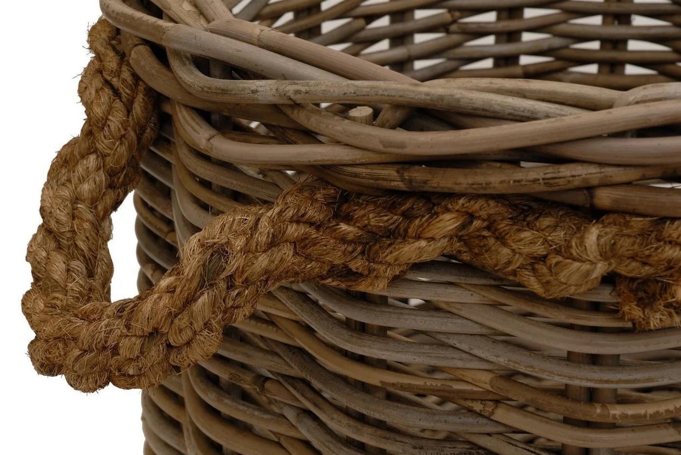 Krines Home Übertopf Großer Pflanzkorb Rattan Grau - Bild 4