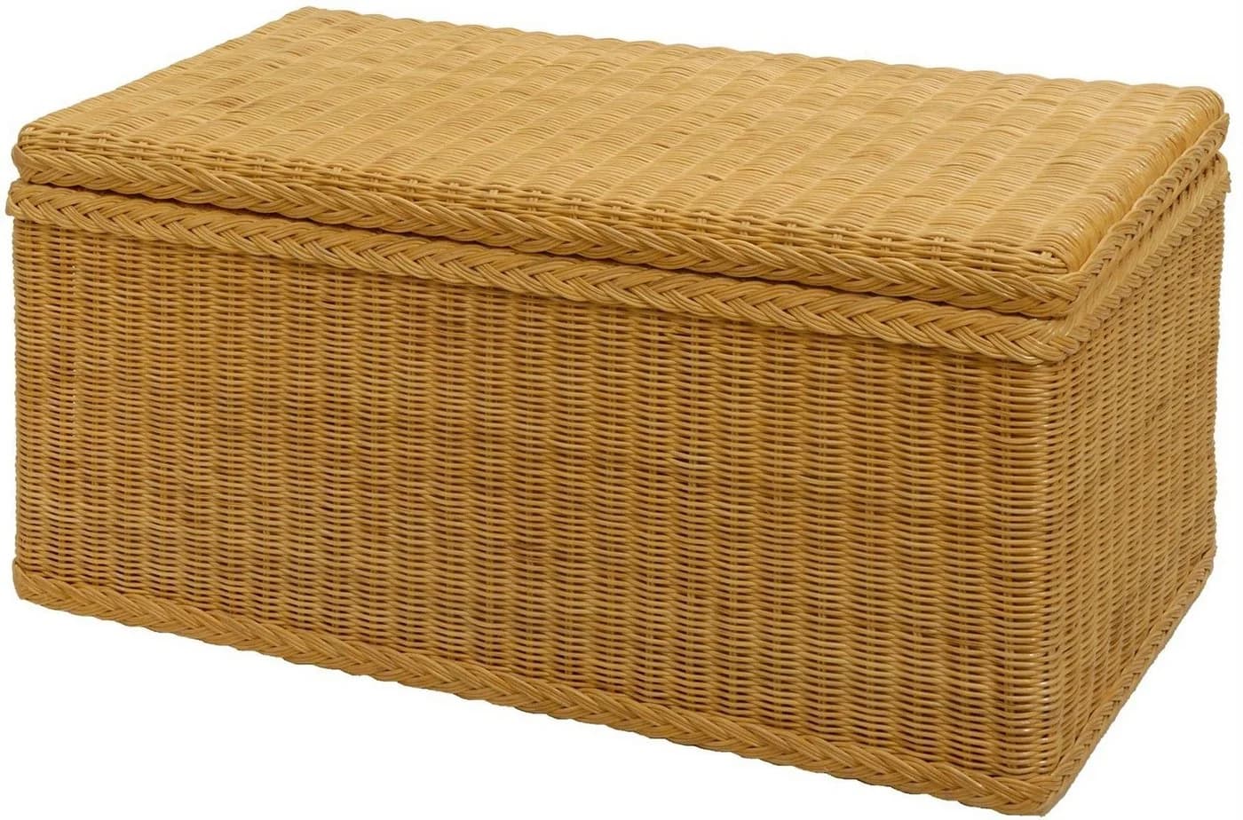 Krines Home Truhe Wäschetruhe Rattan Natur Honig - Bild 2