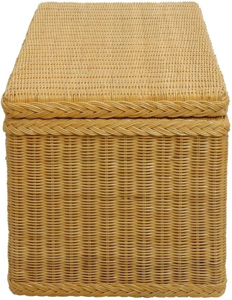 Krines Home Truhe Wäschetruhe Rattan Natur Honig - Bild 4