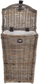 Krines Home Wäschekorb Hoch Rattan Grau Natur Modern Bild 4