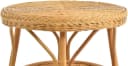 Krines Home Rattan Beistelltisch Rund Honig mit Ablage Bild 5