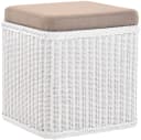 Krines Home Sitztruhe Rattan Wäschekorb Quadratisch Bild 2