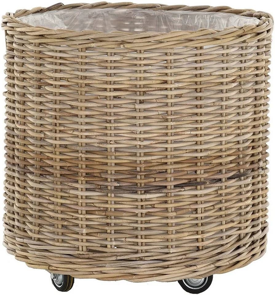 Krines Home Allzweckkorb Pflanzkorb Rattan XXL Rollkorb - Bild 3
