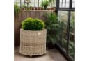 Krines Home Allzweckkorb Pflanzkorb Rattan XXL Rollkorb Bild 4