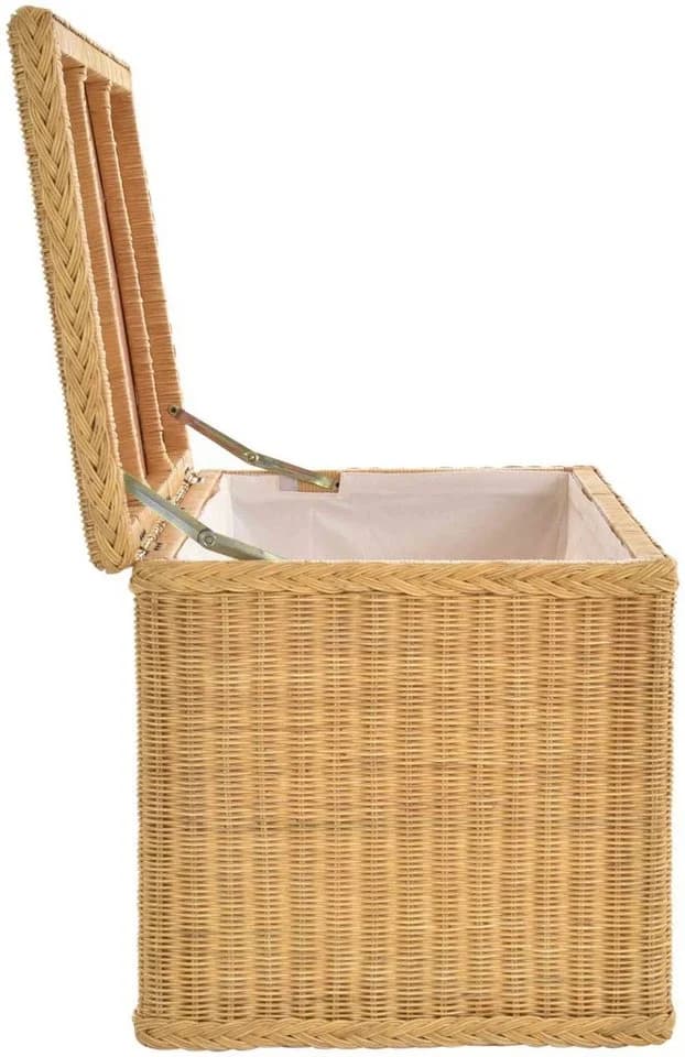 Krines Home Rattantruhe XXL Natur mit Deckel - Bild 4