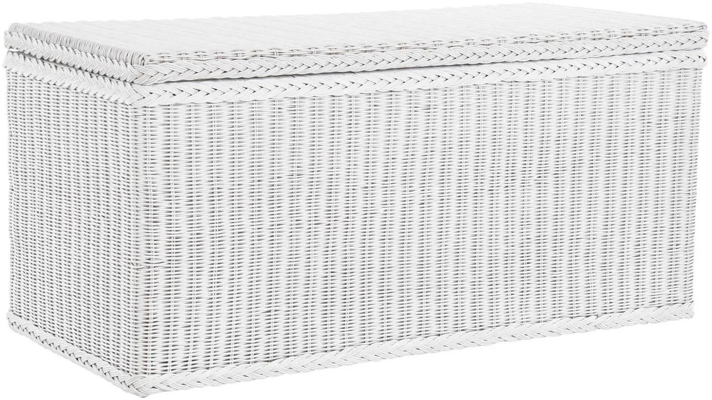 Krines Home Truhe Große Rattantruhe MAX Wäschetruhe Natur Rattan - Bild 2