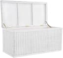 Krines Home Truhe Große Rattantruhe MAX Wäschetruhe Natur Rattan Bild 3