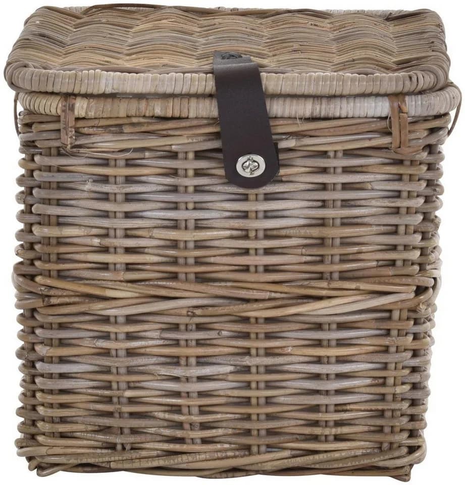 Krines Home Allzweckkorb Korbtruhe Natur Rattan Quadratisch