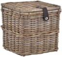 Krines Home Allzweckkorb Korbtruhe Natur Rattan Quadratisch Bild 2