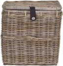 Krines Home Allzweckkorb Korbtruhe mit Deckel Natur Rattan Bild 1