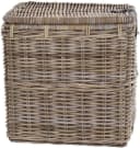 Krines Home Allzweckkorb Korbtruhe mit Deckel Natur Rattan Bild 3