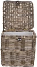 Krines Home Allzweckkorb Korbtruhe mit Deckel Natur Rattan Bild 5