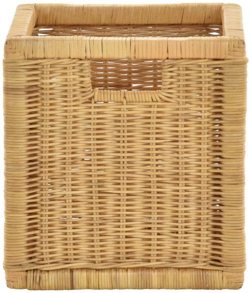 Krines Home Regalkorb Set 2-tlg. Beige Rattan Aufbewahrung - Bild 3