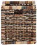 Krines Home Regalkorb Set 2-tlg. Geflochten Rattan Braun Bild 3