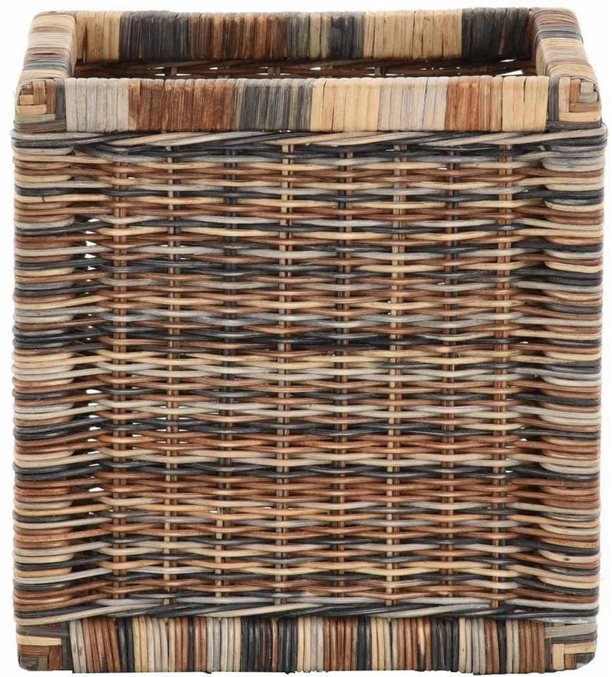 Krines Home Regalkorb Set 2-tlg. Geflochten Rattan Braun - Bild 4