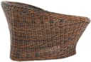 Krines Home Sessel Lotus Rattan mit Kissen Schwarz-Braun Bild 4