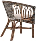 Krines Home Stapelbarer Rattansessel mit Armlehnen und Kissen Bild 4