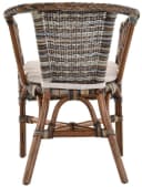 Krines Home Stapelbarer Rattansessel mit Armlehnen und Kissen Bild 5
