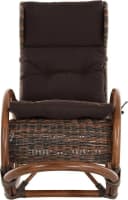 Krines Home Schaukelstuhl Luxor Natur Rattan Schaukelsessel Bild 1
