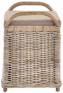 Krines Home Sitzbank Rattan mit Stauraum und gepolstertem Deckel Bild 3