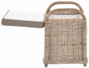 Krines Home Sitzbank Rattan mit Stauraum und gepolstertem Deckel Bild 5