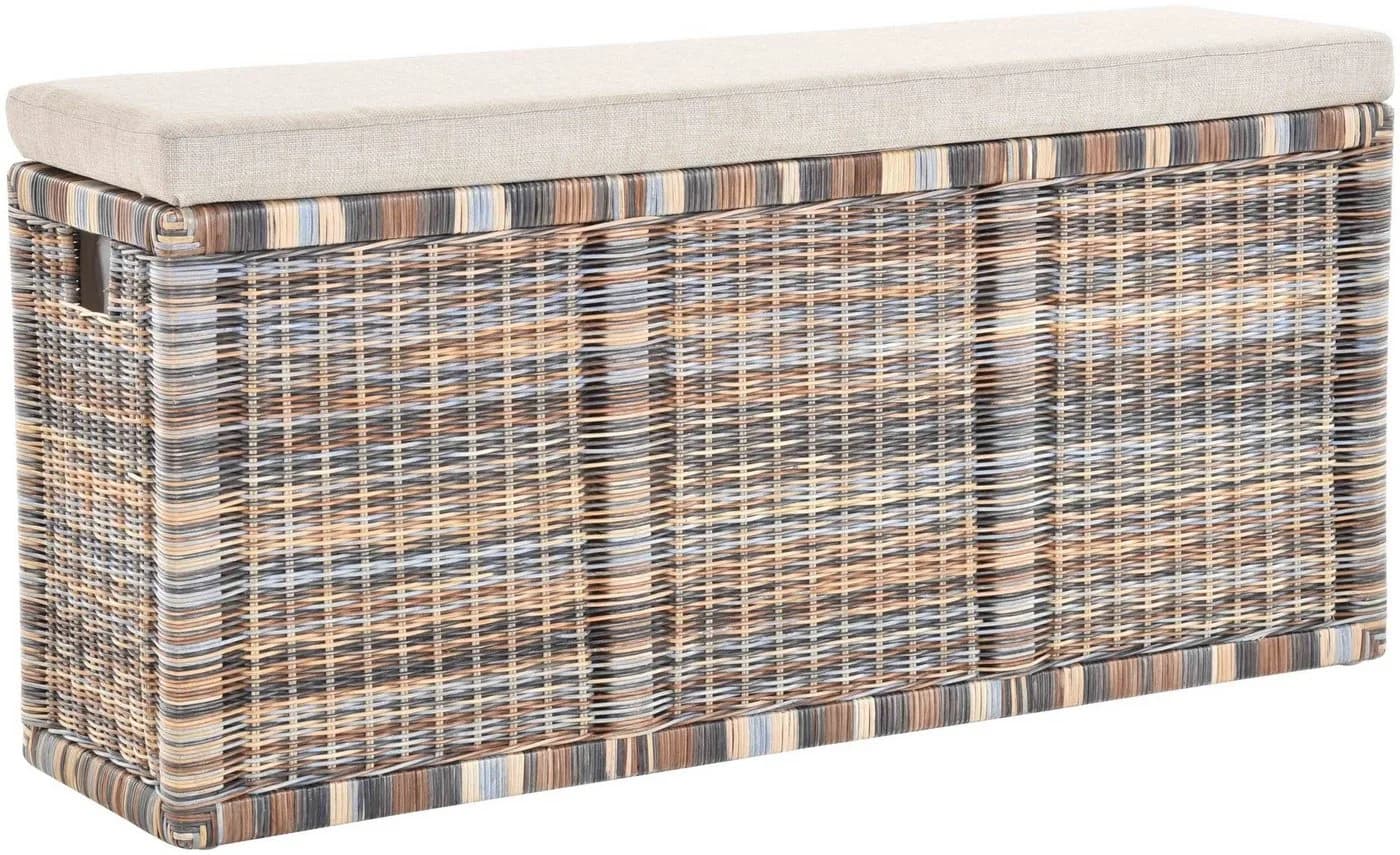 Krines Home Wäschetruhe Sitzbank Natur-Rattan - Bild 2
