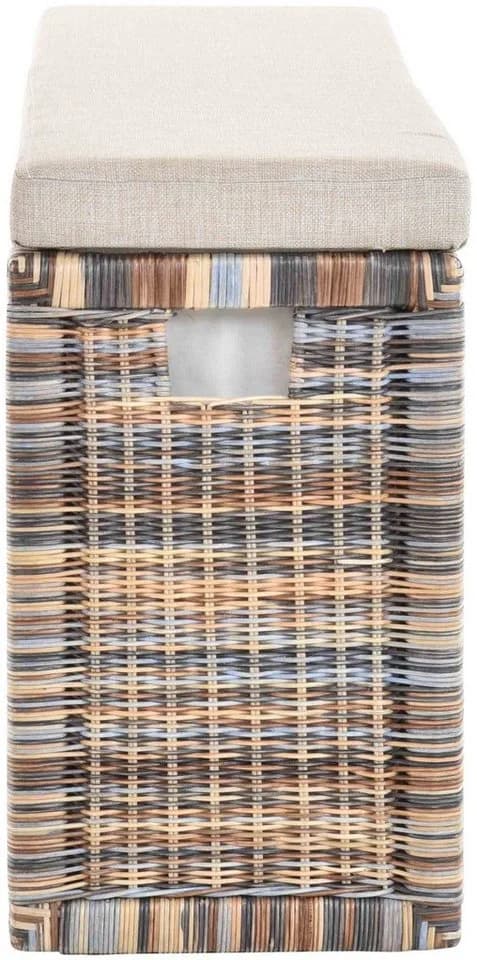 Krines Home Wäschetruhe Sitzbank Natur-Rattan - Bild 3