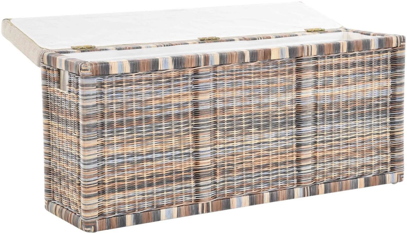 Krines Home Wäschetruhe Sitzbank Natur-Rattan - Bild 4