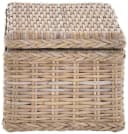 Krines Home Spielzeugtruhe Grau Natur mit Rattan-Griffen Bild 3