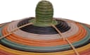 Krines Home Aufbewahrungskorb Bunt Rattan mit Deckel Bild 3