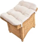 Krines Home Rattan Sitzhocker mit Kissen Honig Bild 4